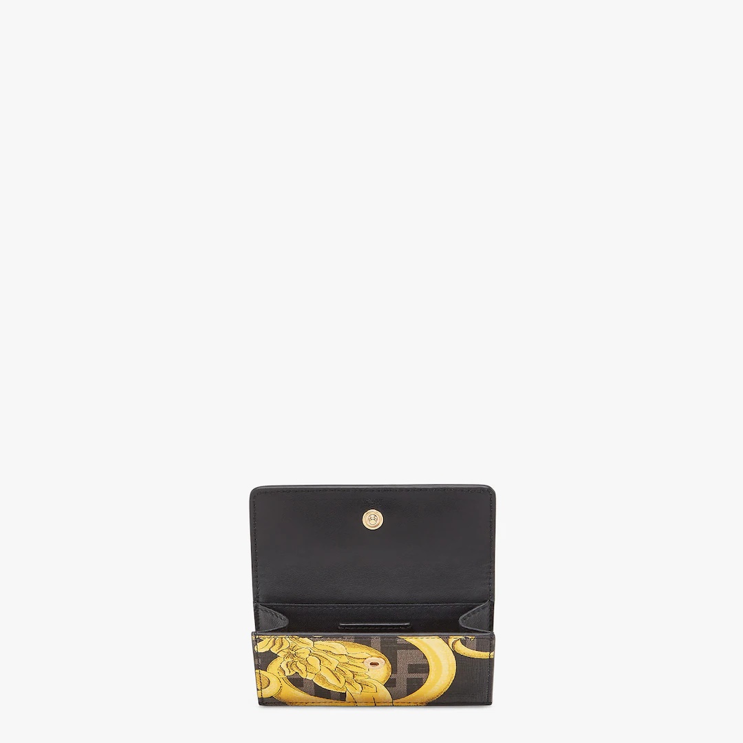 Fendace card holder in multicolor fabric - 3