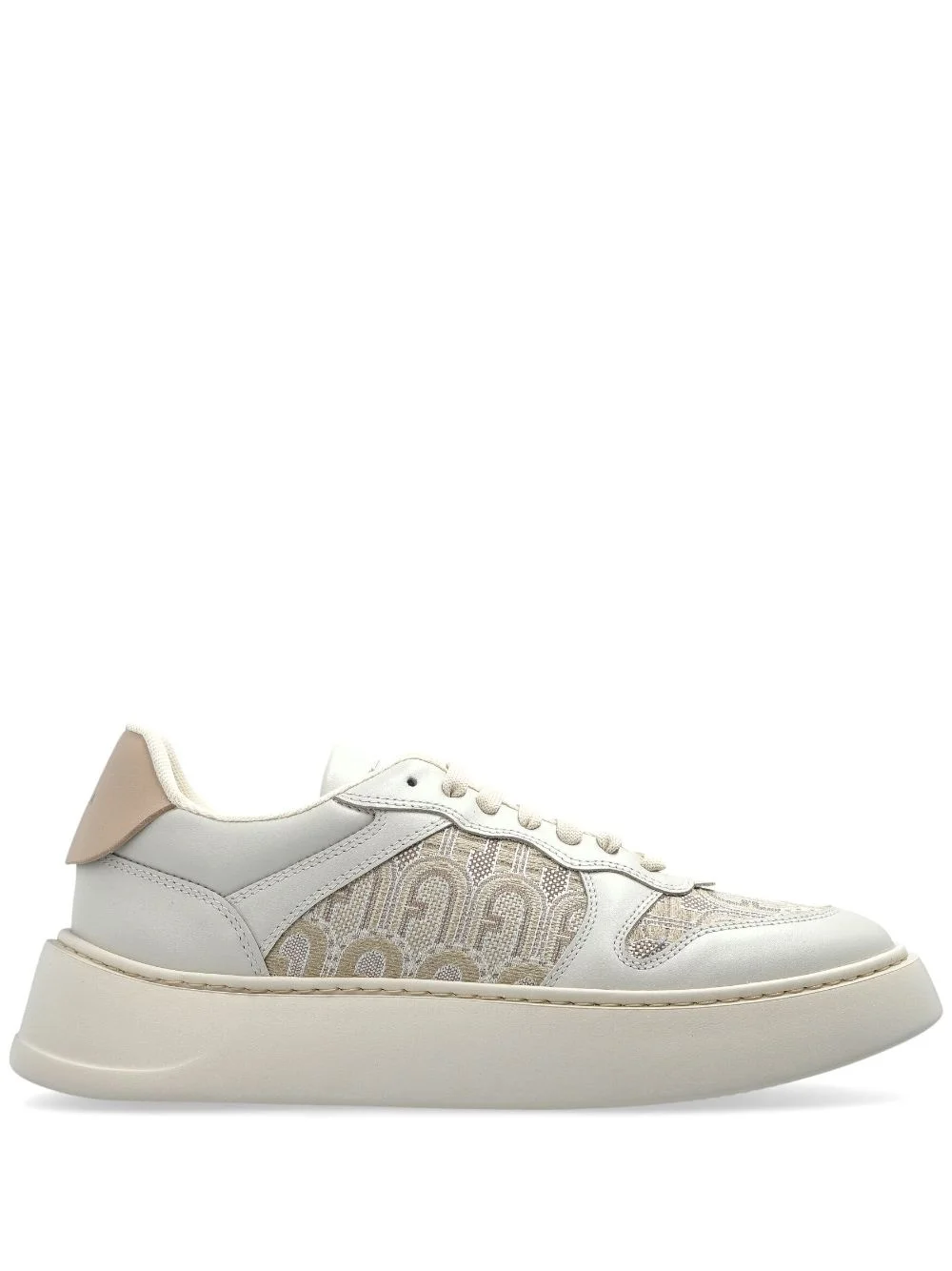 logo-pattern sneakers - 1