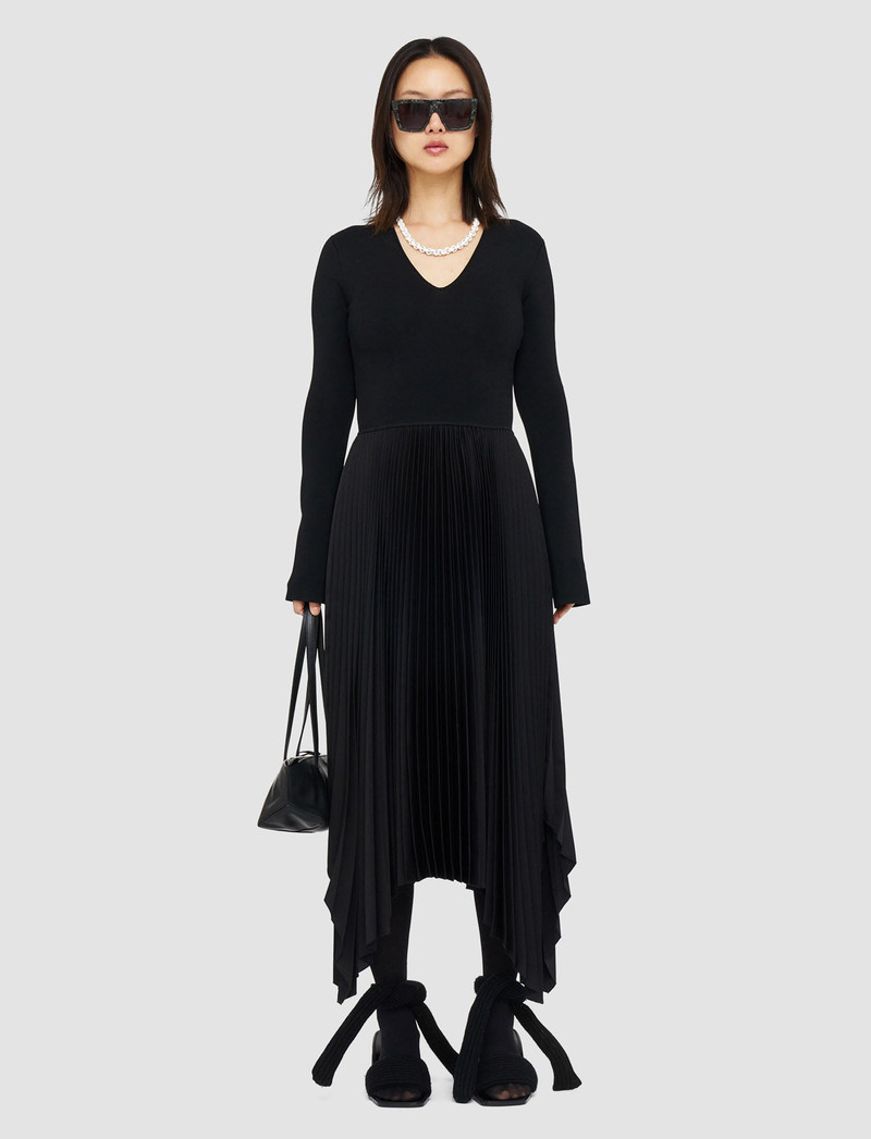JOSEPH Knit Weave Plissé Dubois Dress outlook
