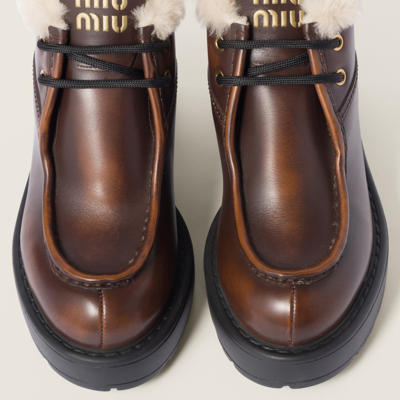 Fumé leather booties 4