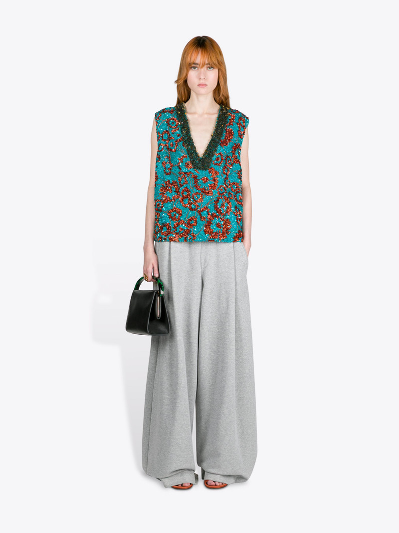 Dries Van Noten EMBROIDERED SLEEVELESS TOP outlook