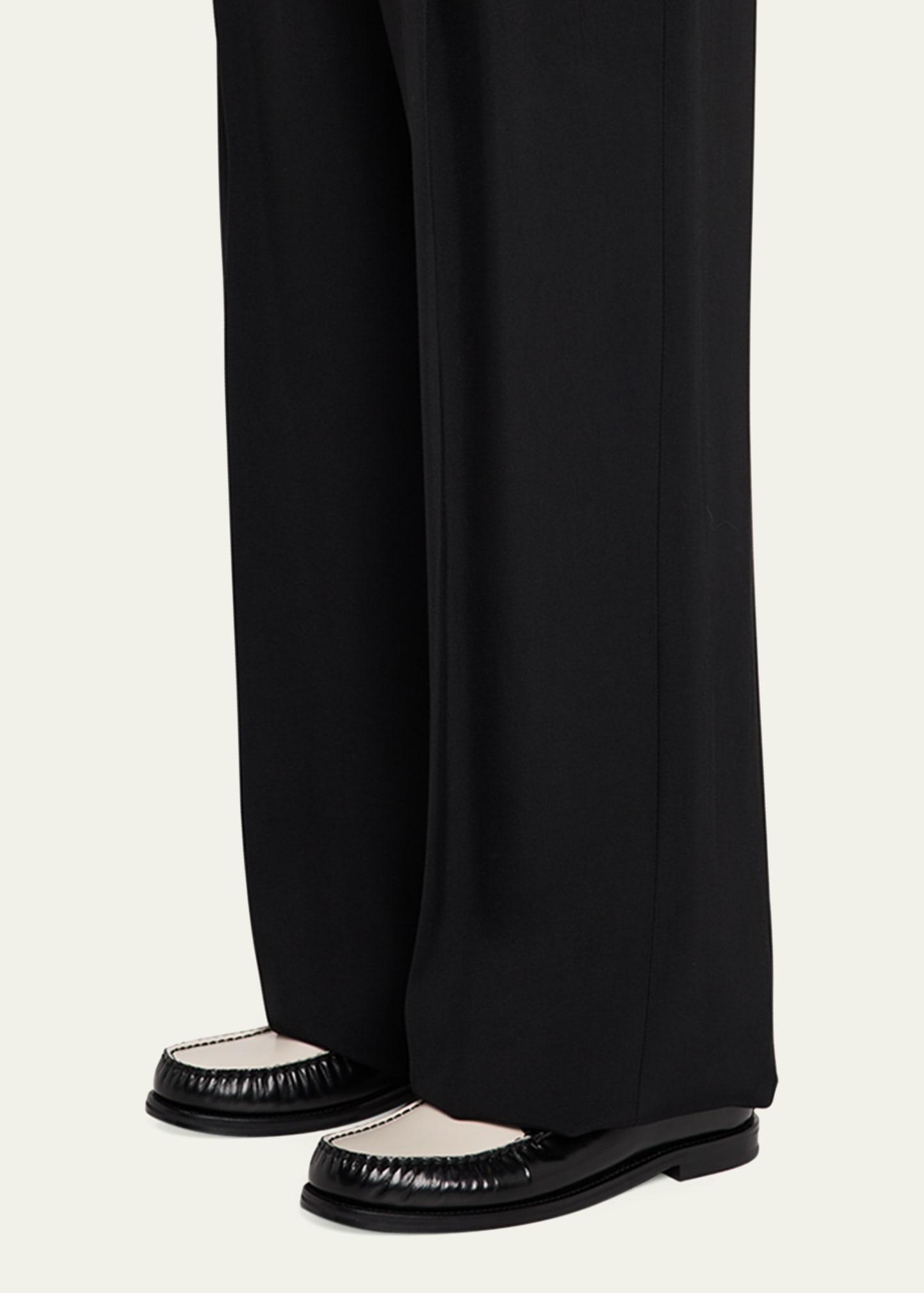 Men's Two-Tone Leather MA Chain Bit Loafers - 2