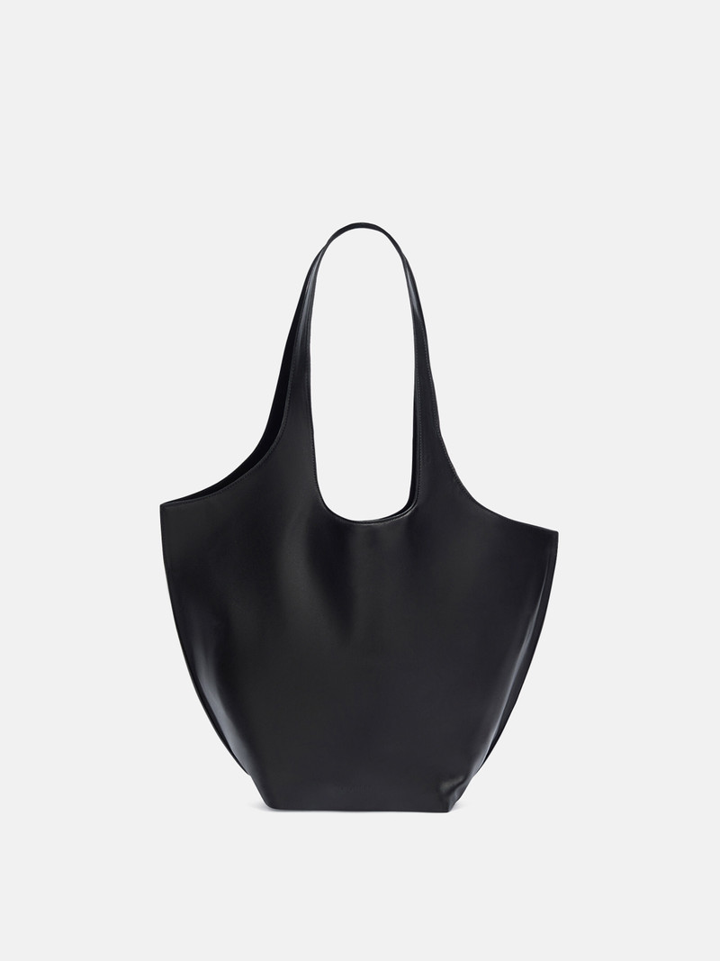 ''LA SCOOP LARGE'' BLACK SHOULDER BAG 1