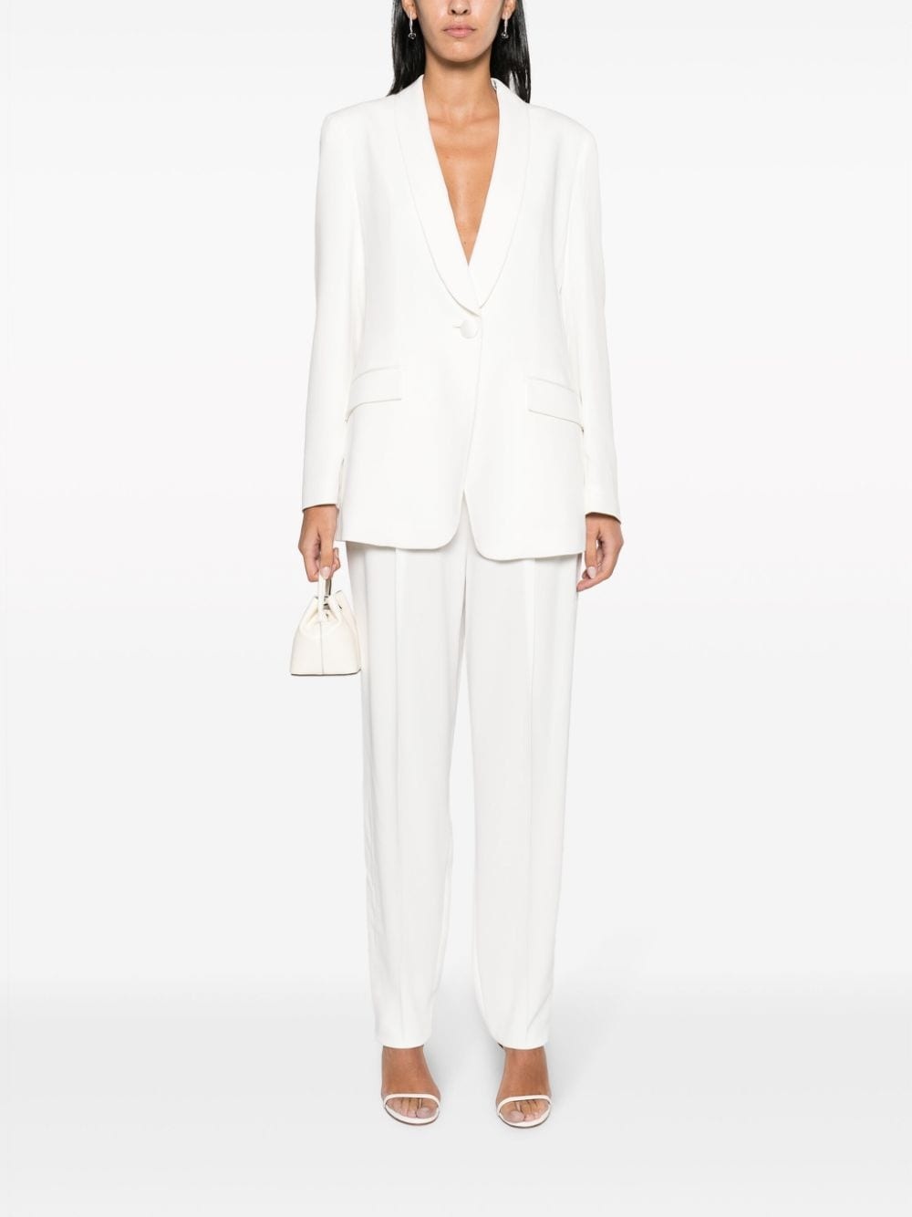 darted straight-leg trousers - 2