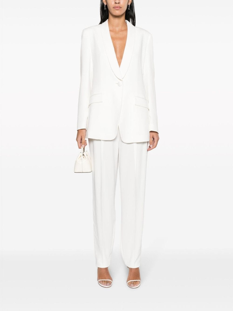 EMPORIO ARMANI darted straight-leg trousers outlook