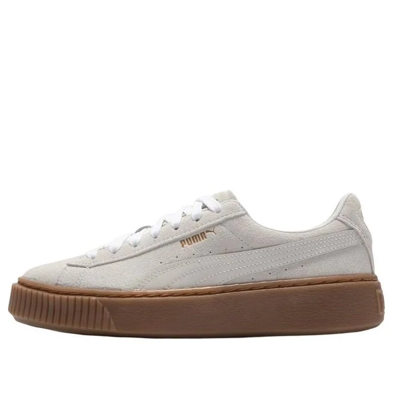 (WMNS) PUMA Suede Platform Core L 'Whisper White' 392135-01 - 1