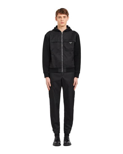 Prada Technical cotton and nylon gabardine sweatshirt outlook