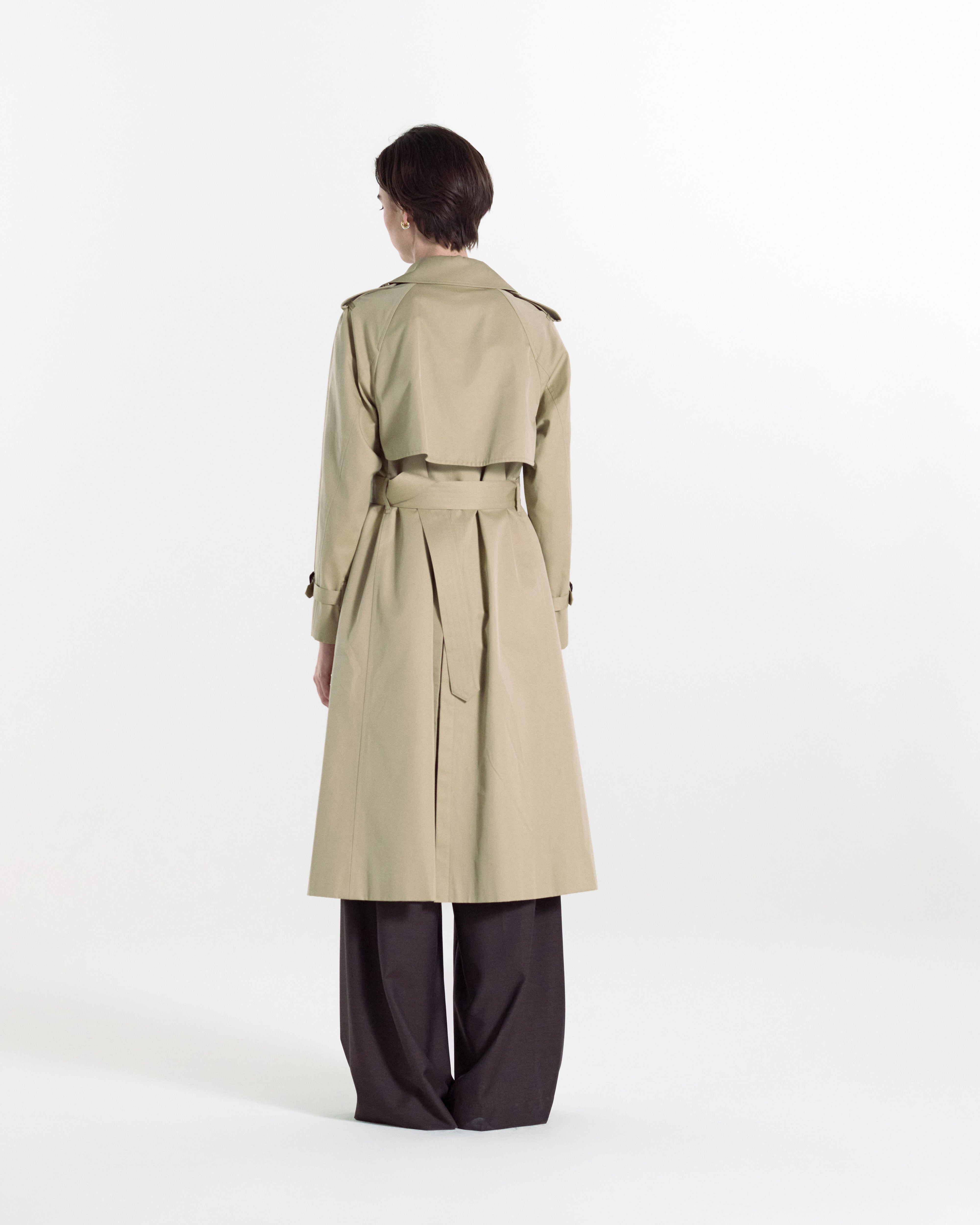 Forrest Gabardine Double Breasted Trench Coat - 4