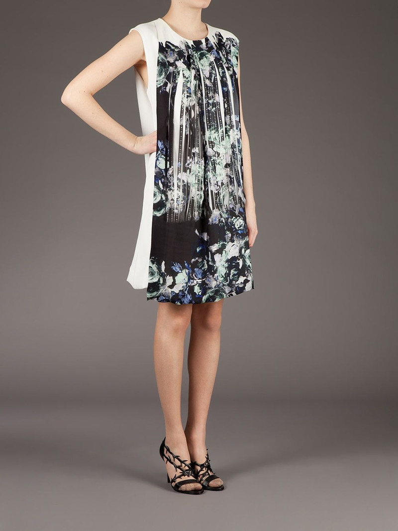printed front silk dress 3