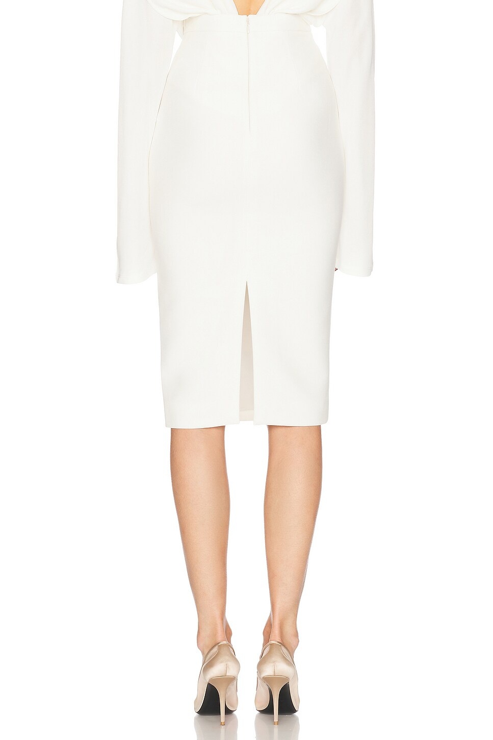 Crepe Midi Skirt - 4
