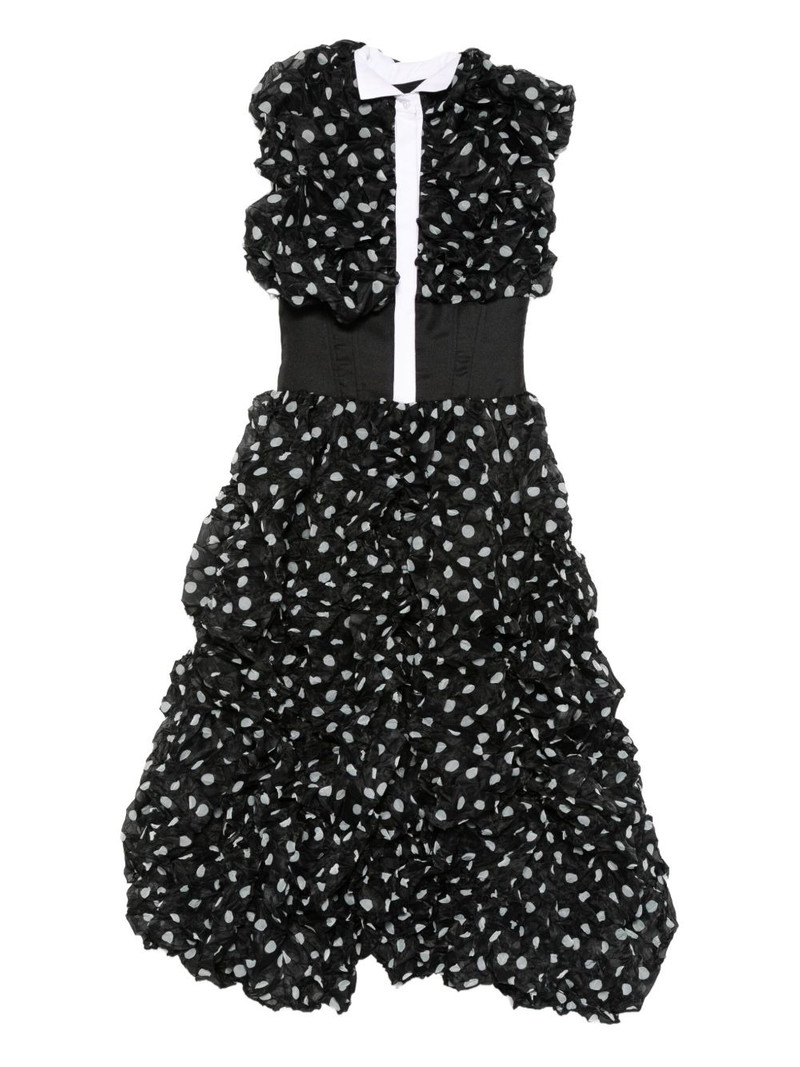 sleeveless flared midi dress 1