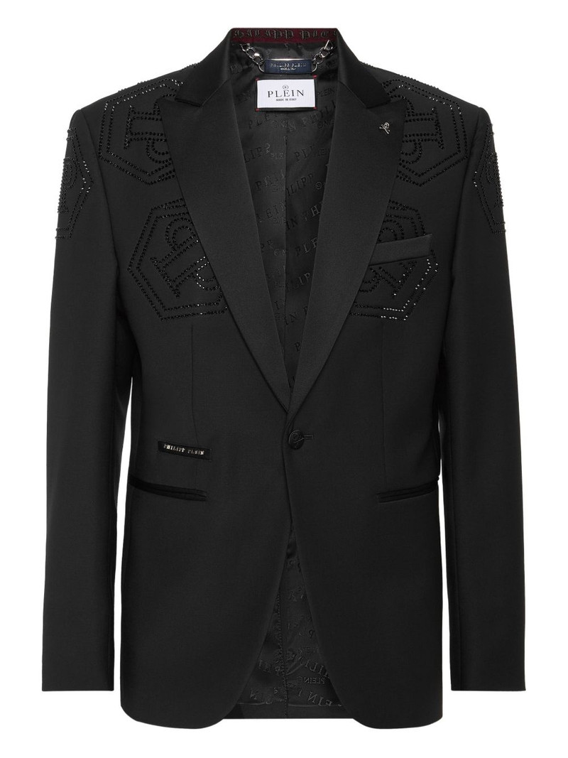 rhinestone-embellished blazer 1