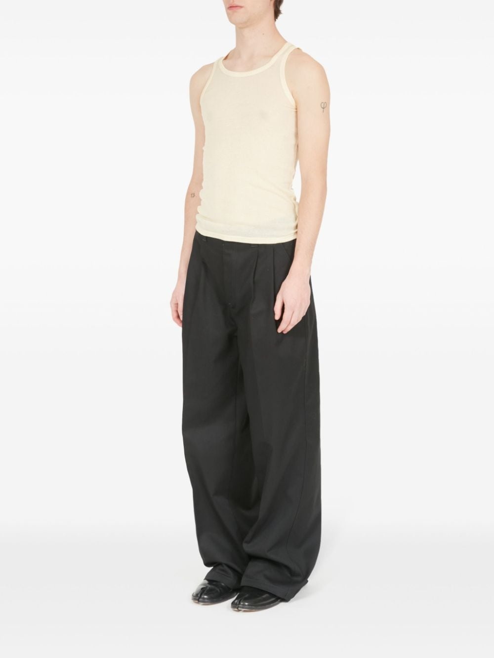fine-ribbed round-neck tank top - 6
