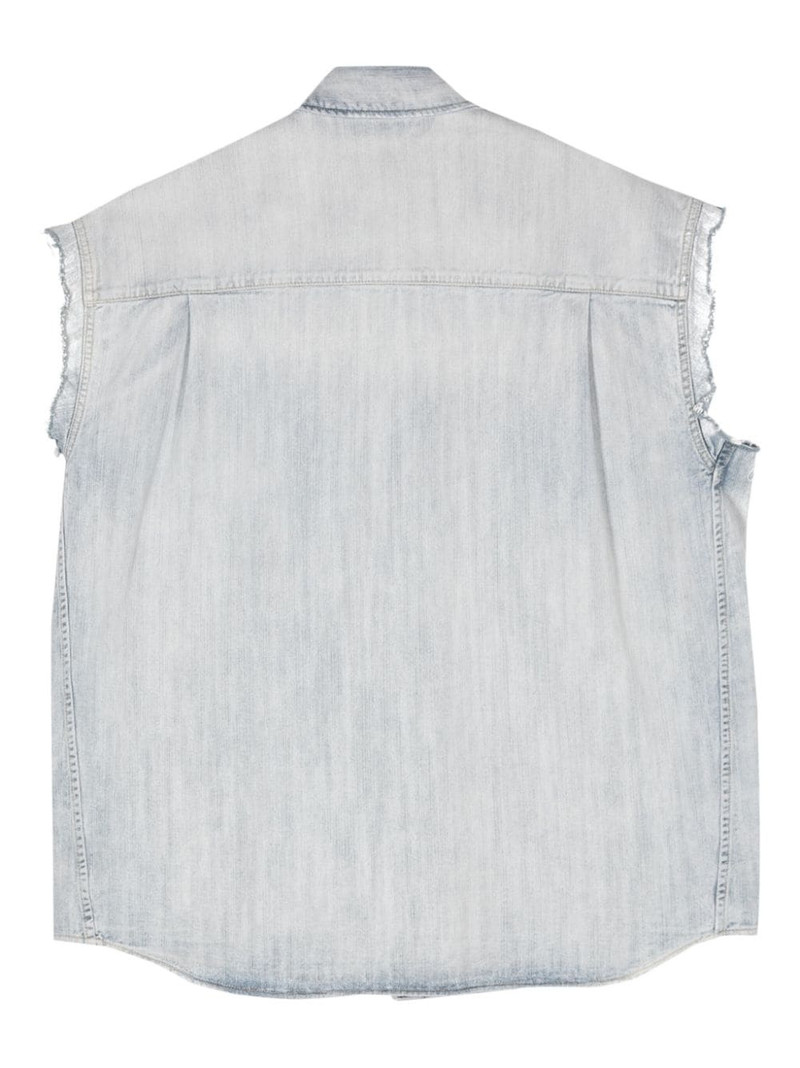 BALENCIAGA ripped sleeveless shirt outlook