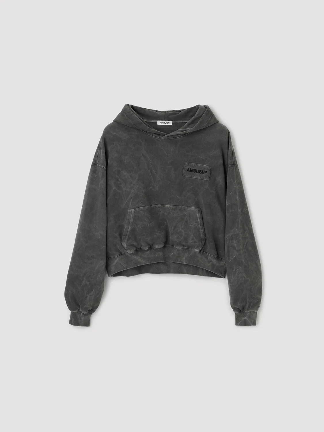 WASHED CROPPED HOODIE - 1