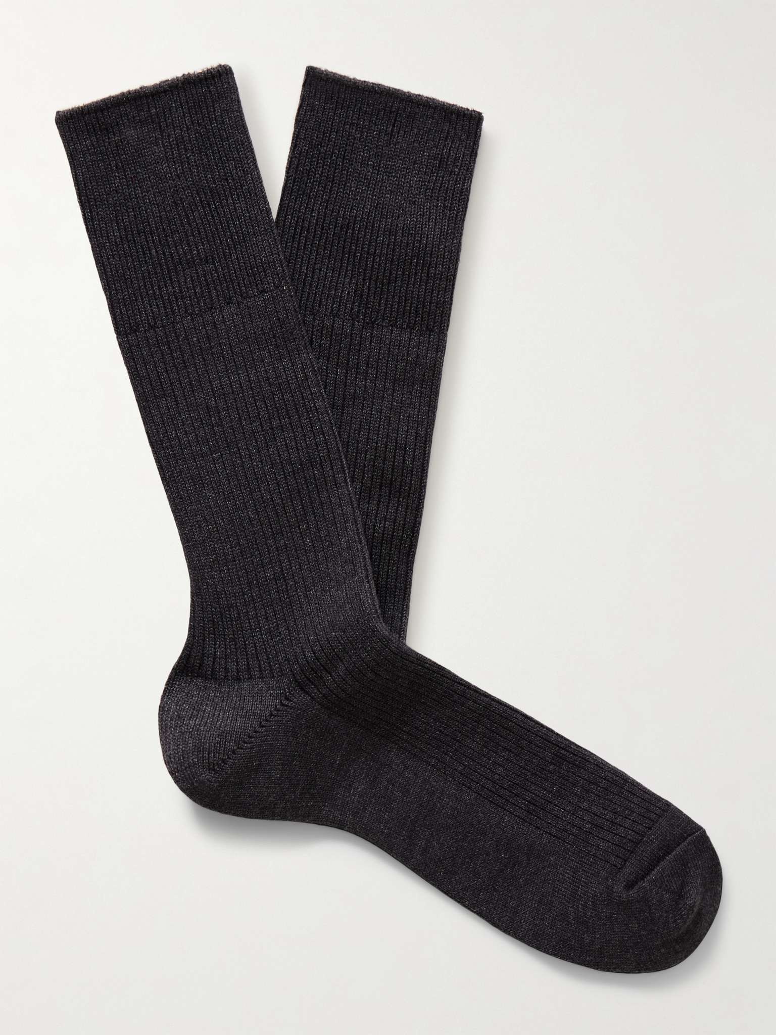 Brilliant Ribbed-Knit Socks - 1