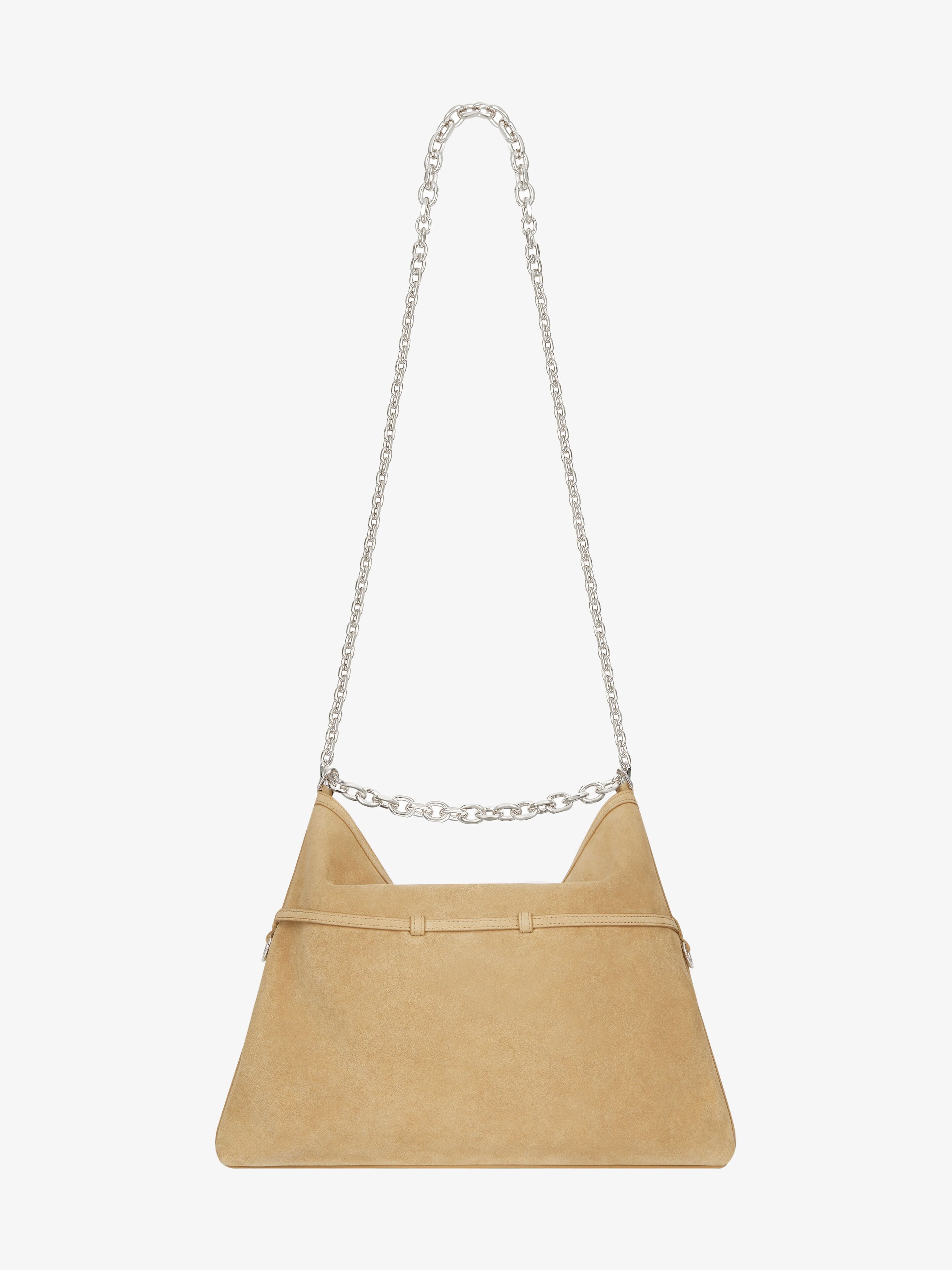 Givenchy MEDIUM VOYOU CHAIN BAG IN SUEDE | REVERSIBLE
