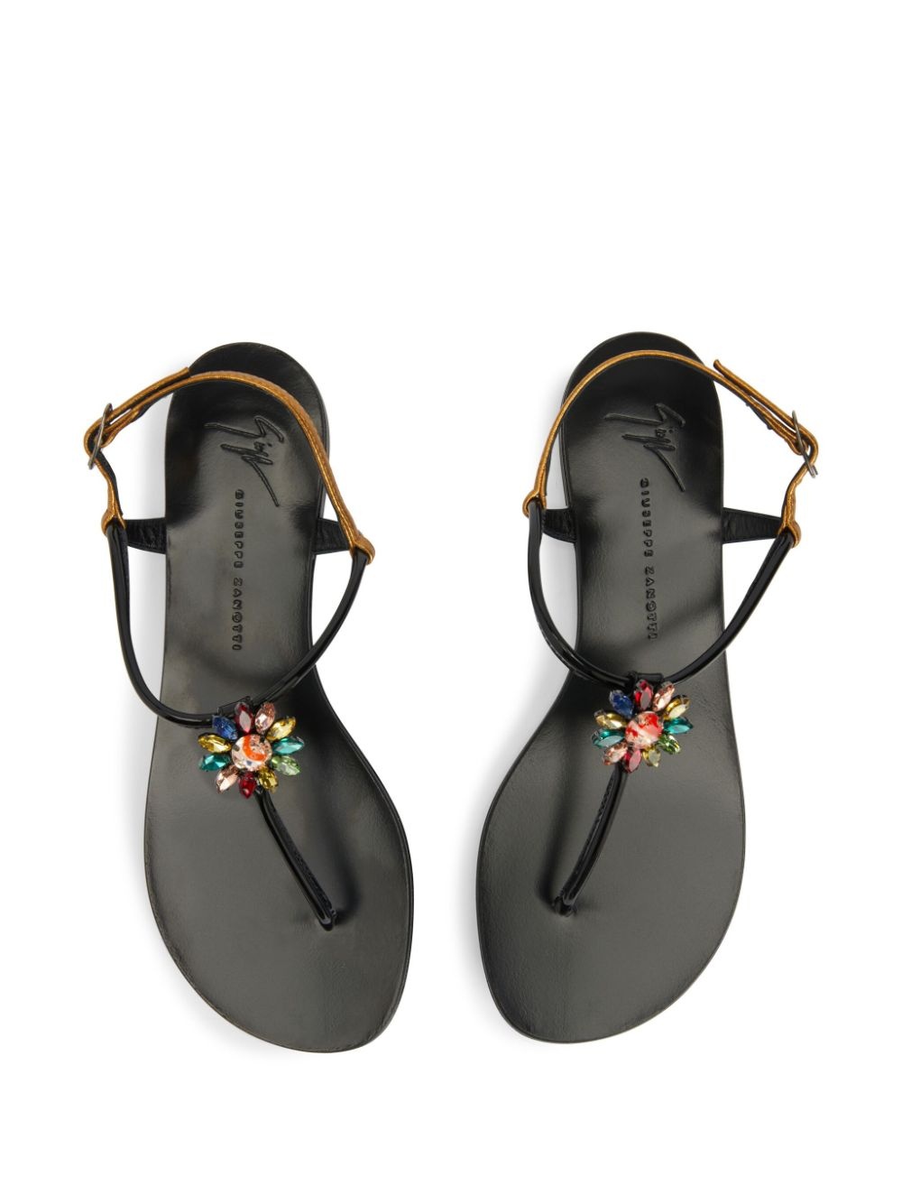 Noussa floral-appliquÃ© sandals - 4
