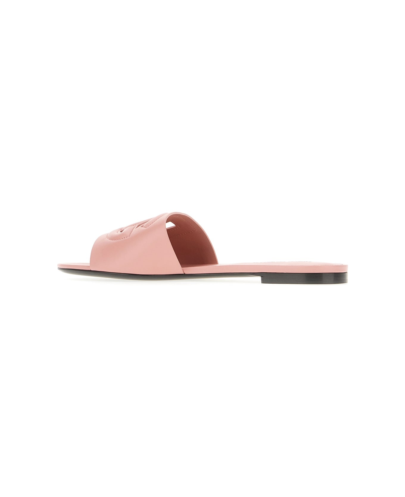 Mauve Leather Slippers - 3