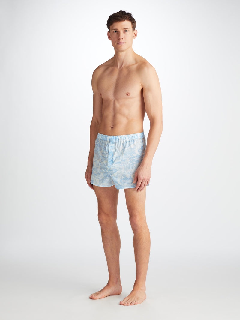 Men's Modern Fit Boxers Ledbury 77 Cotton Batiste White - 5