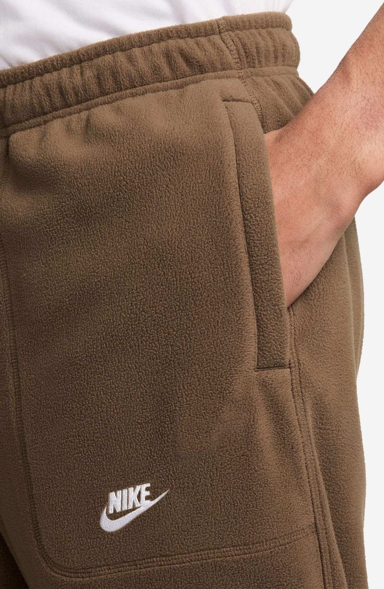 Nike Club Fleece Loose Fit Sweatpants in Mosswood Brown at Nordstrom - 3