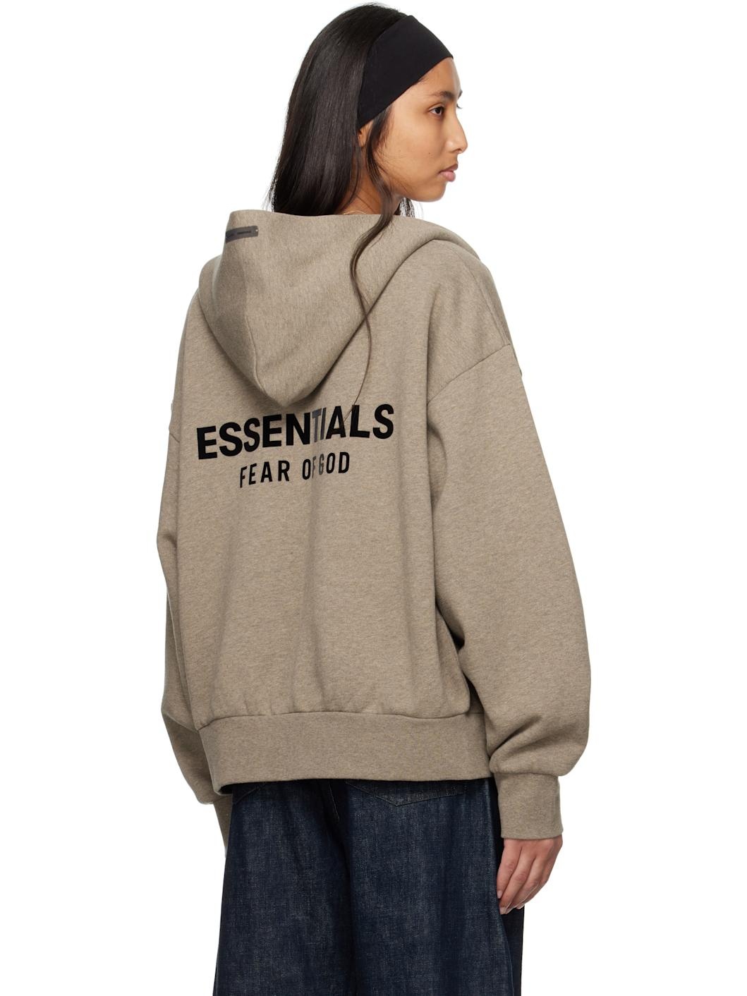Gray Classic Full Zip-Up Hoodie - 3