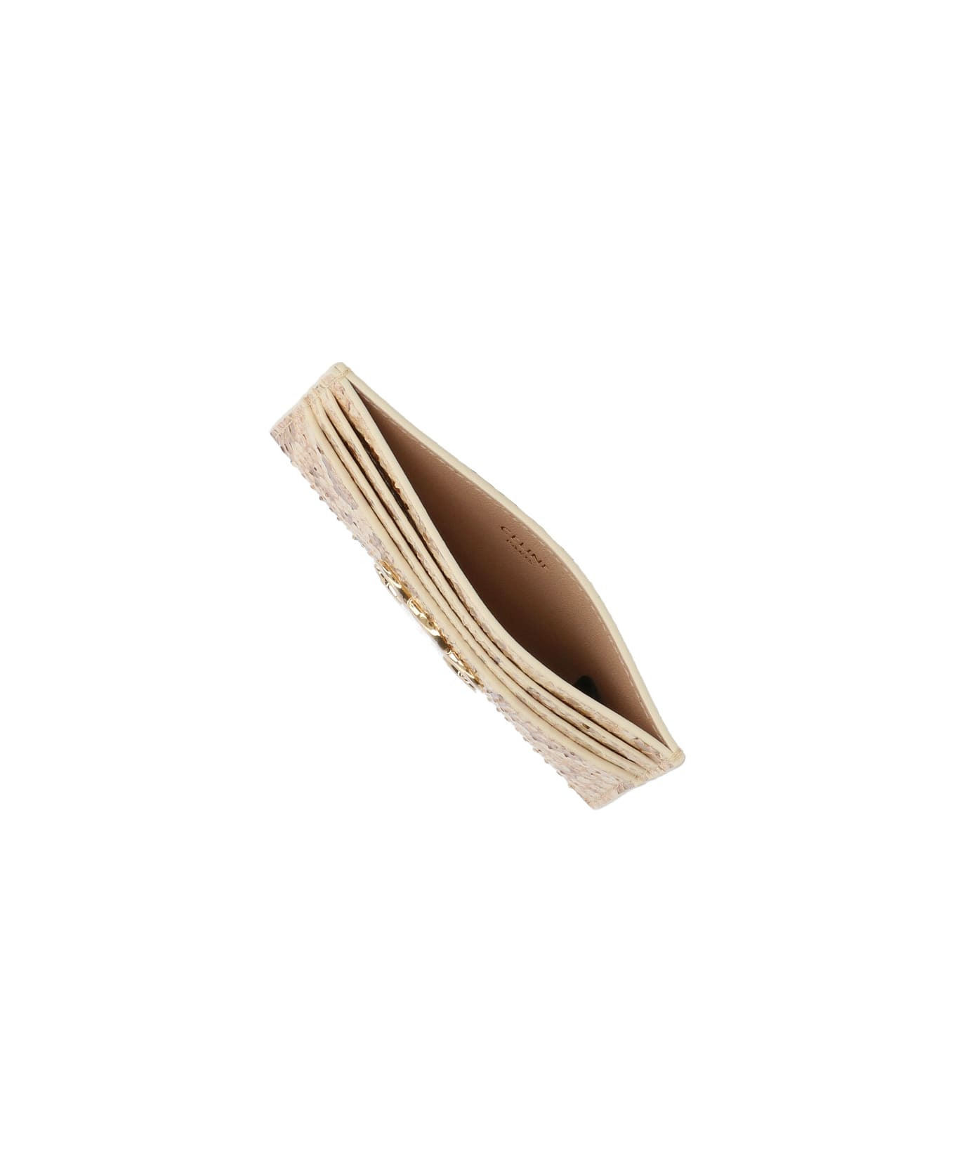 'triomphe' Python Leather Card Holder - 3