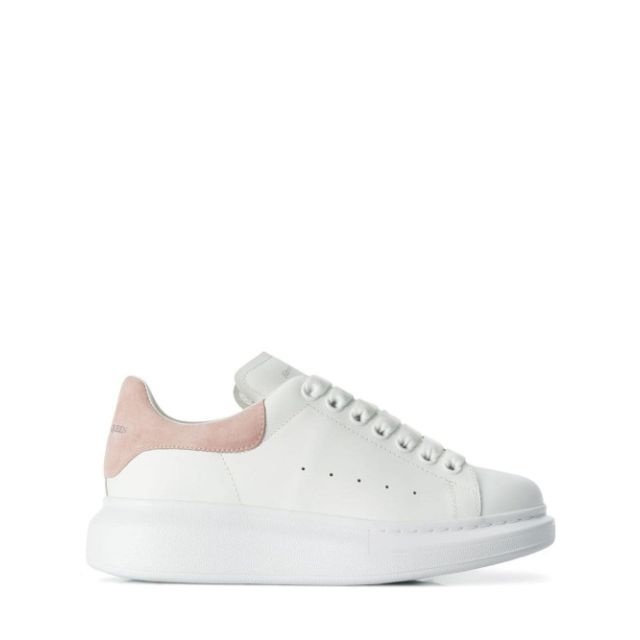 White sneakers with suede inserts - 1