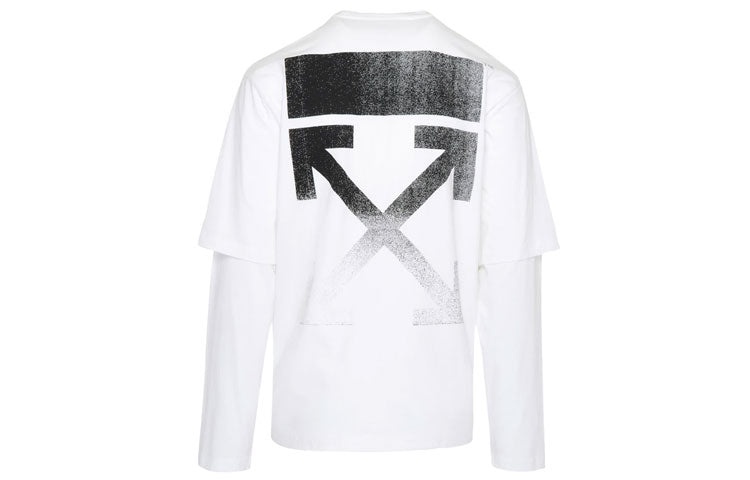 Off-White FW21 White Arrow Long Sleeves Ordinary Version Unisex White OMAB066F21JER004-0110 - 2
