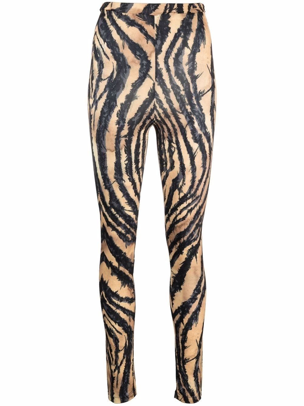 zebra-print leggings - 1