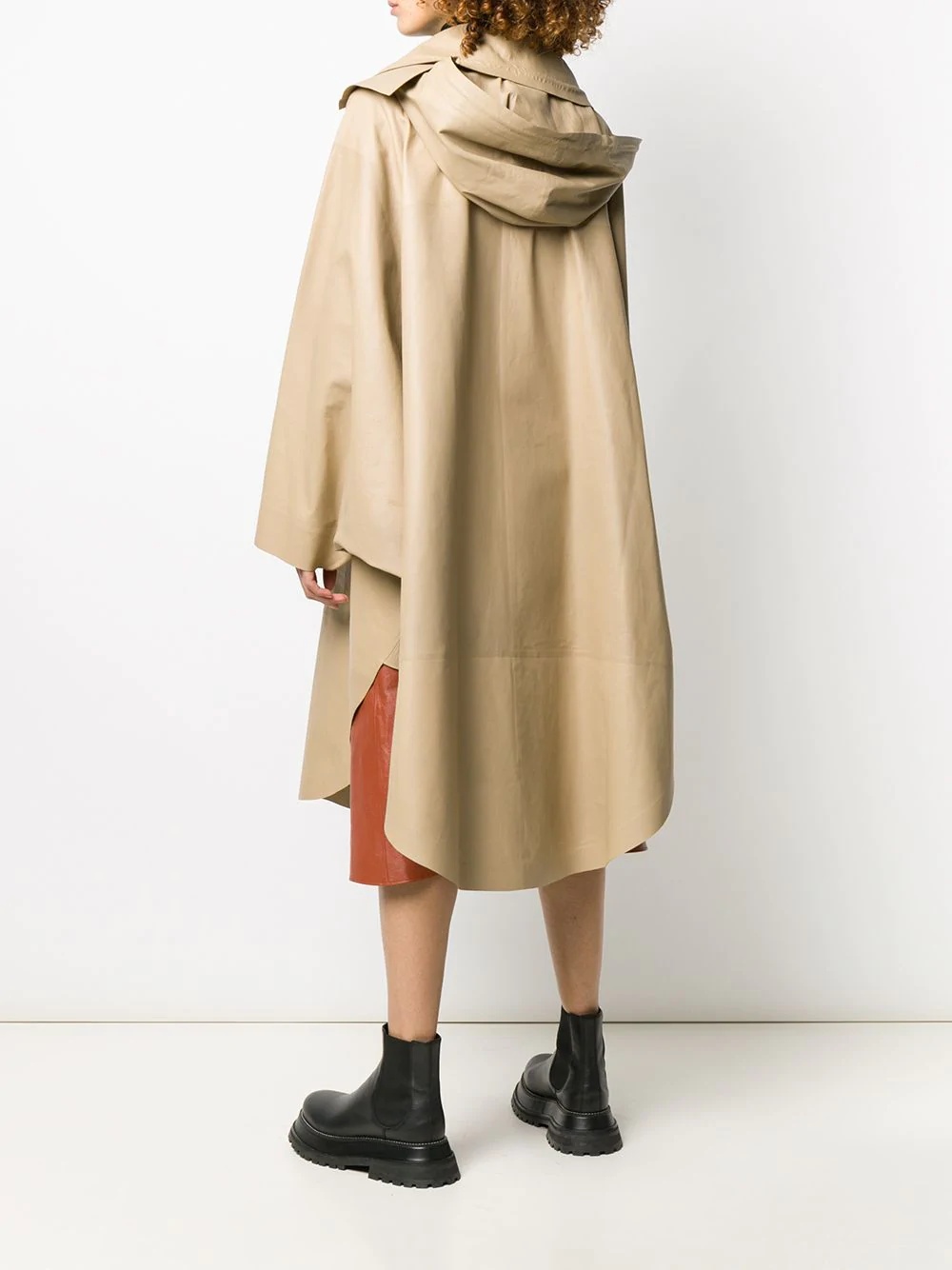 voluminous hooded parka coat - 4