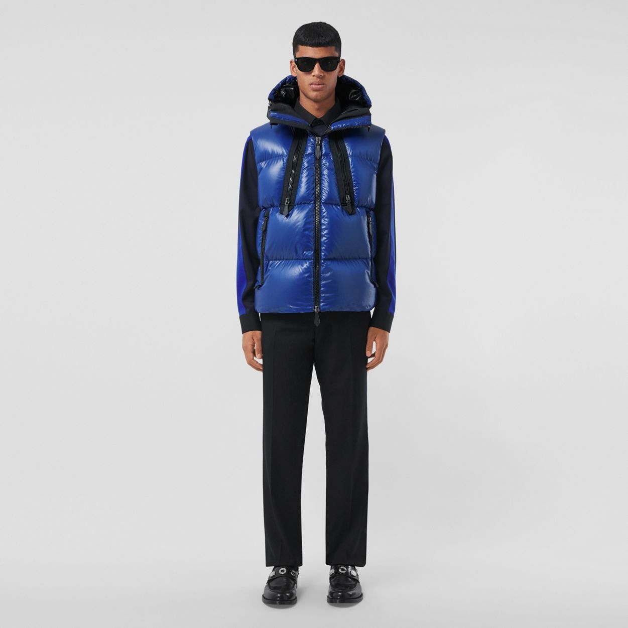 Detachable Hood Nylon Puffer Gilet - 2