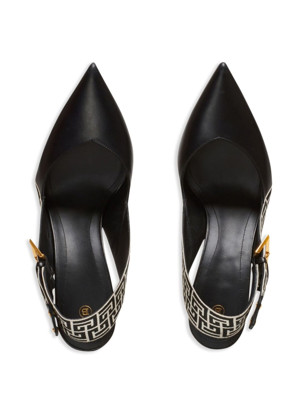 Ruby monogram slingback pumps - 3