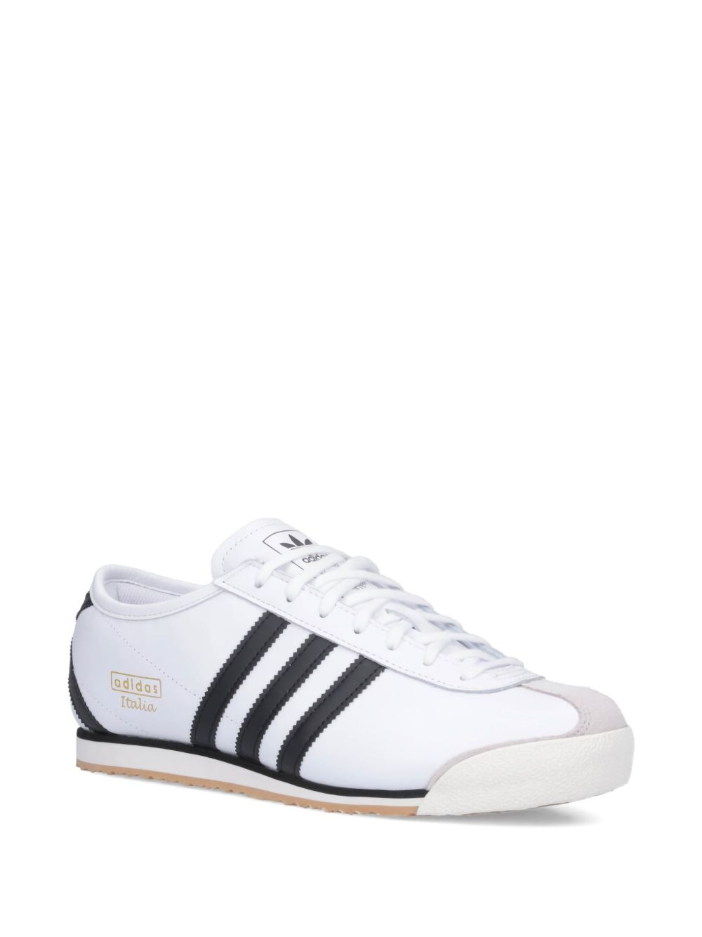 70s italian three-stripe leather sneakers - 2