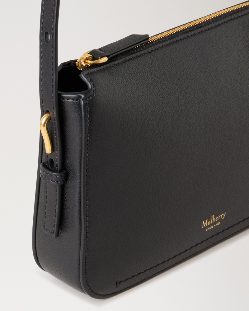 Clovelly Pouch Black Micro Classic Grain 6