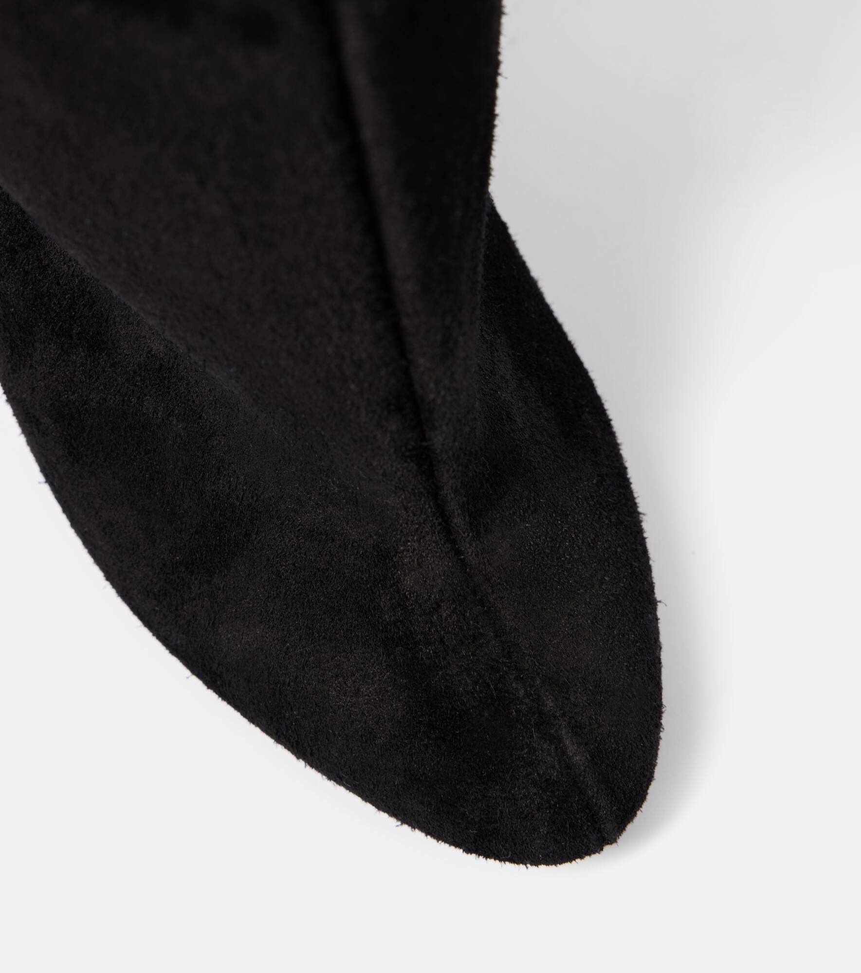 Decollete Cuissardes suede knee-high boots - 5