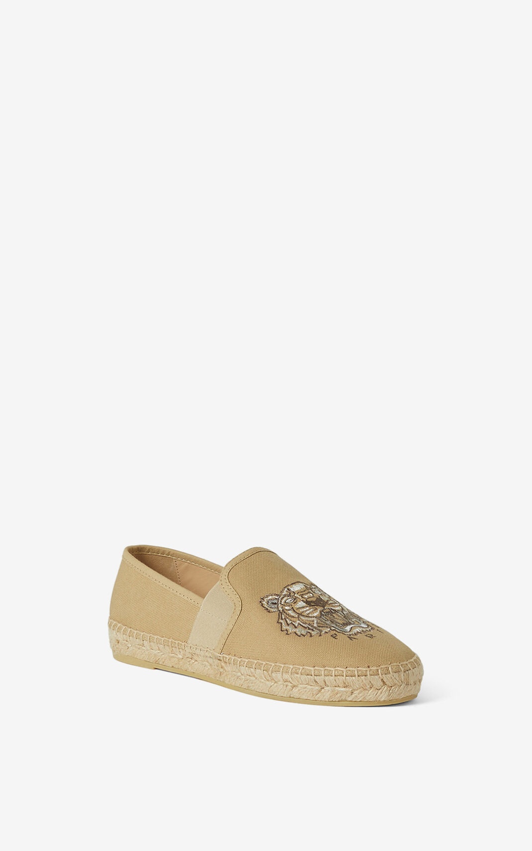 Tiger elasticated canvas espadrilles - 3