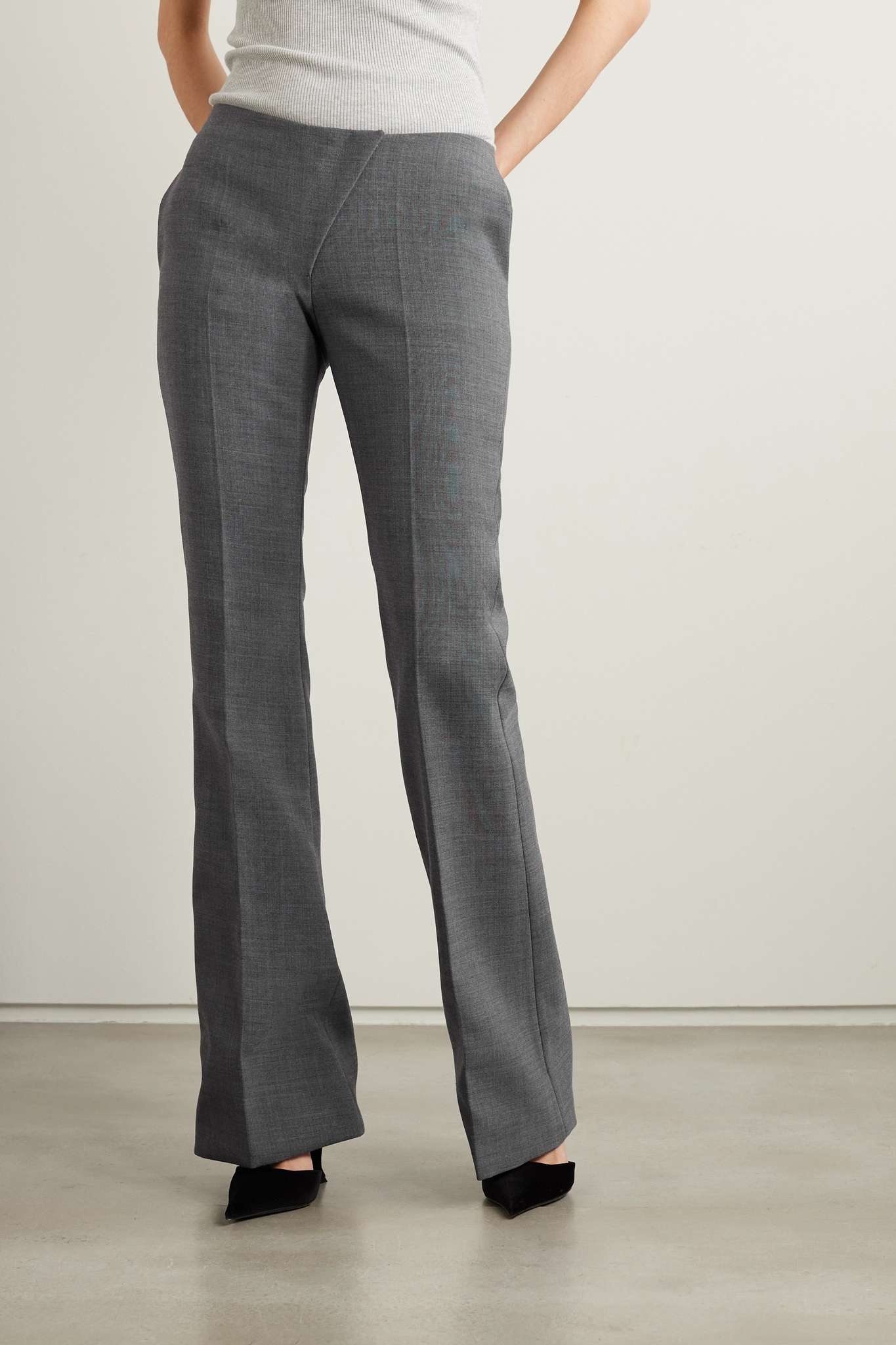 Woven straight-leg pants - 3