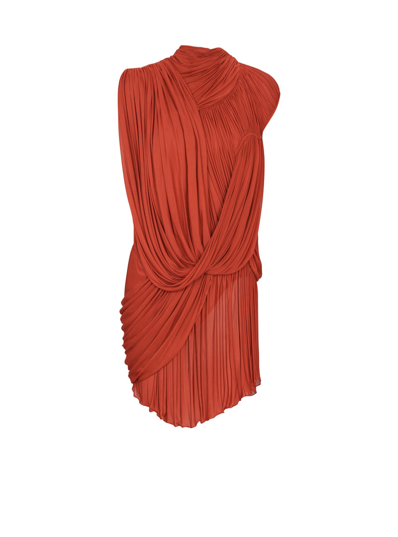 Draped flowing jersey dress 1