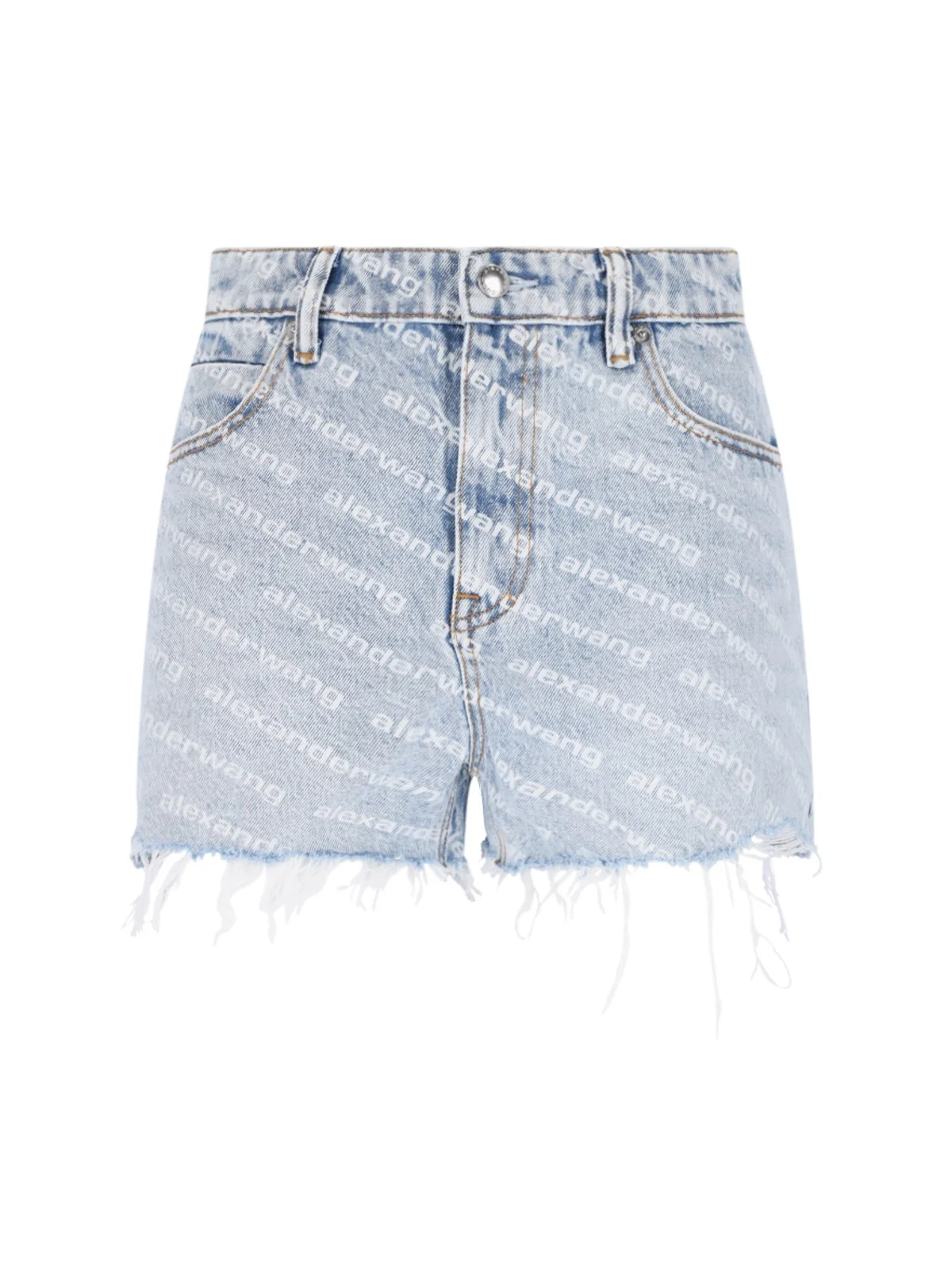 DENIM LOGO SHORTS - 1