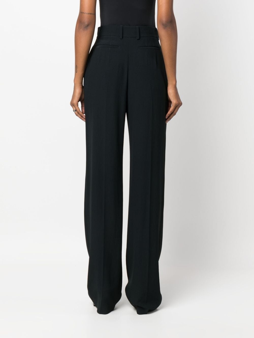 high-waisted straight-leg trousers - 4