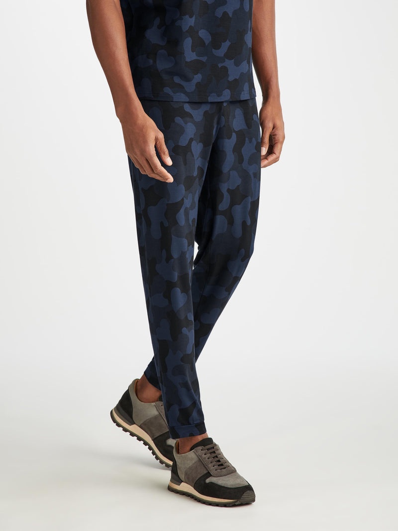 Men's Track Pants London 11 Micro Modal Navy - 3