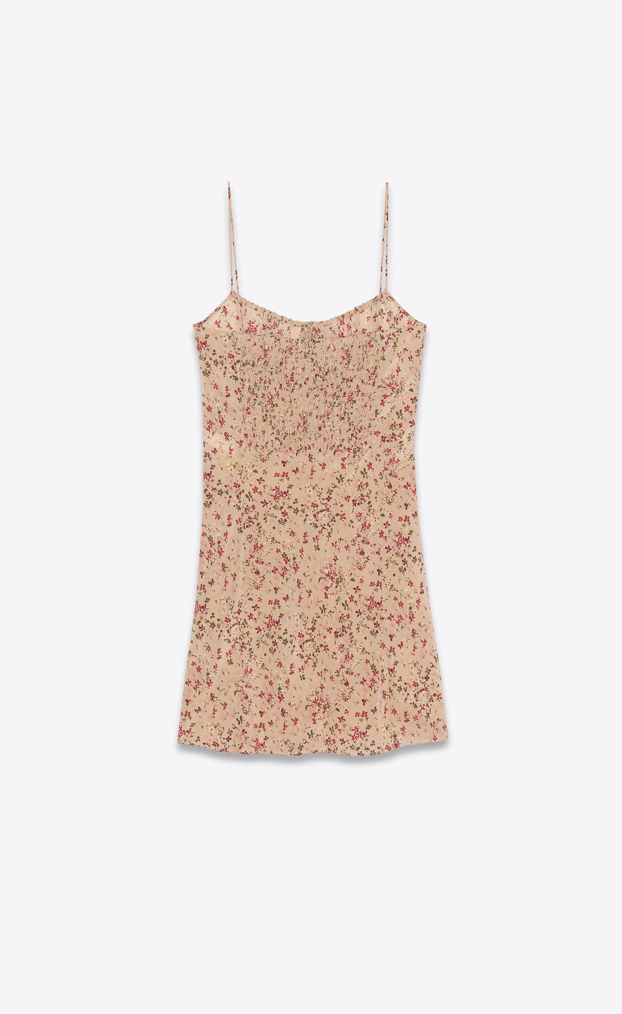 sleeveless dress in floral crepe de chine - 2