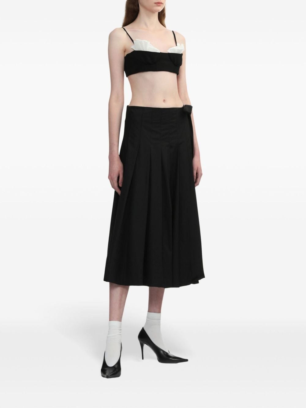 balconette-style cropped top - 2