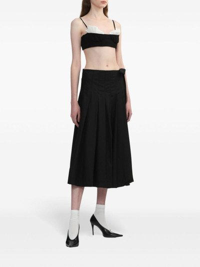 SHUSHU/TONG balconette-style cropped top outlook