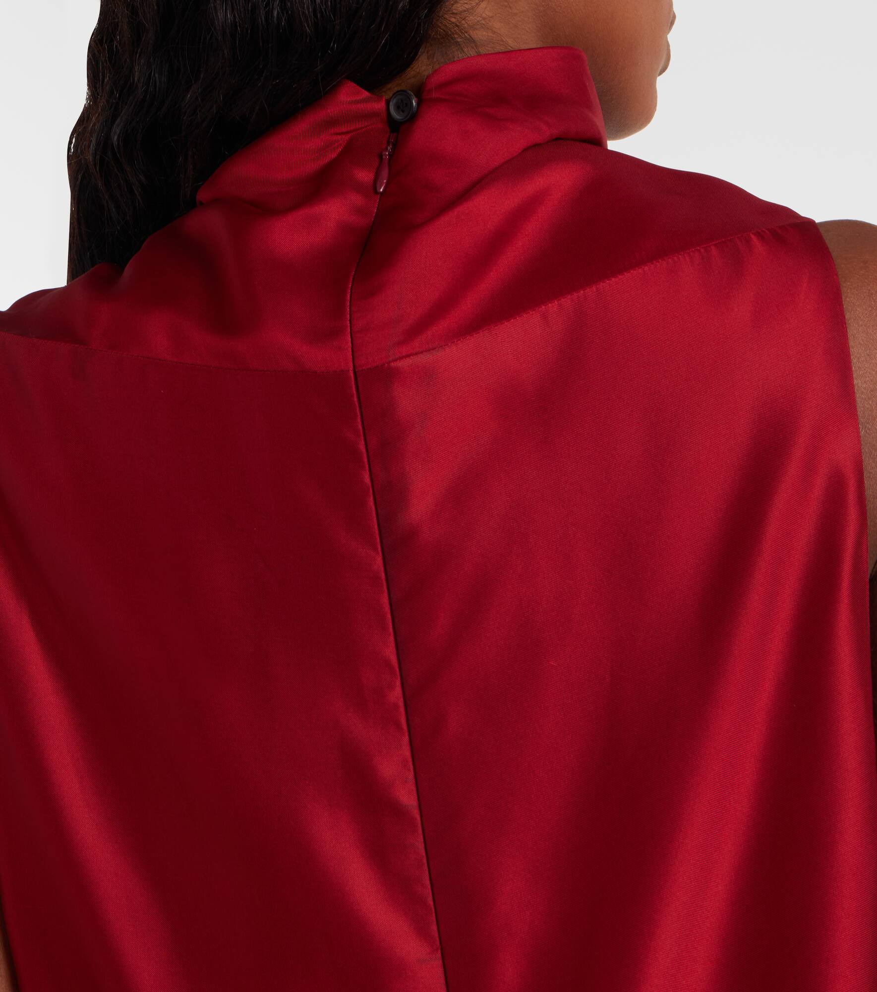 Daria turtleneck satin minidress - 6
