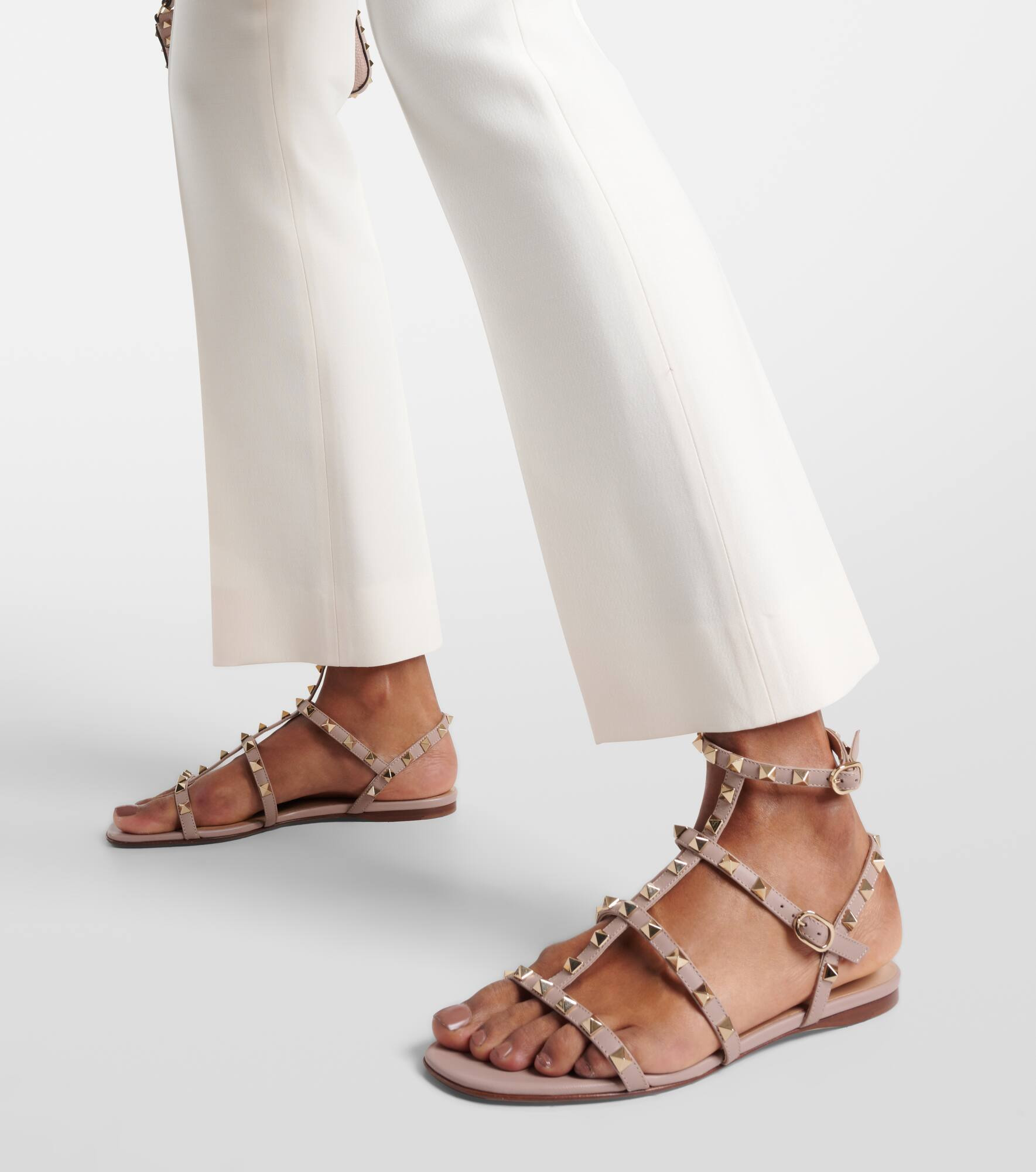 Valentino Garavani Rockstud leather sandals - 4