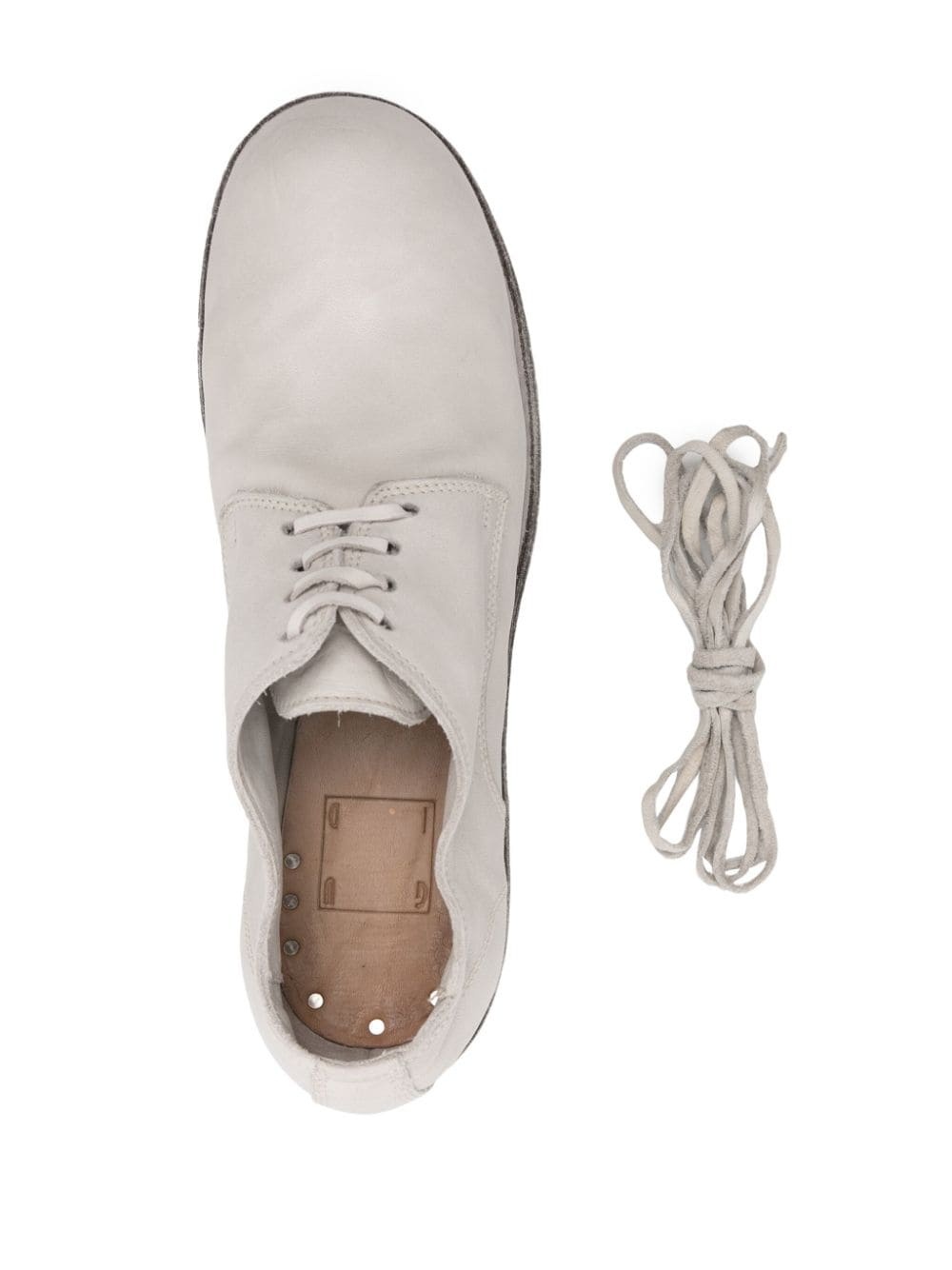 lace-up leather derby shoes - 4