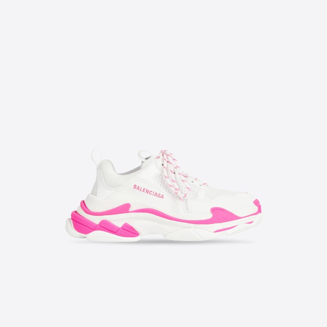 Men's Triple S Sneaker in Fluo Pink/white - 1