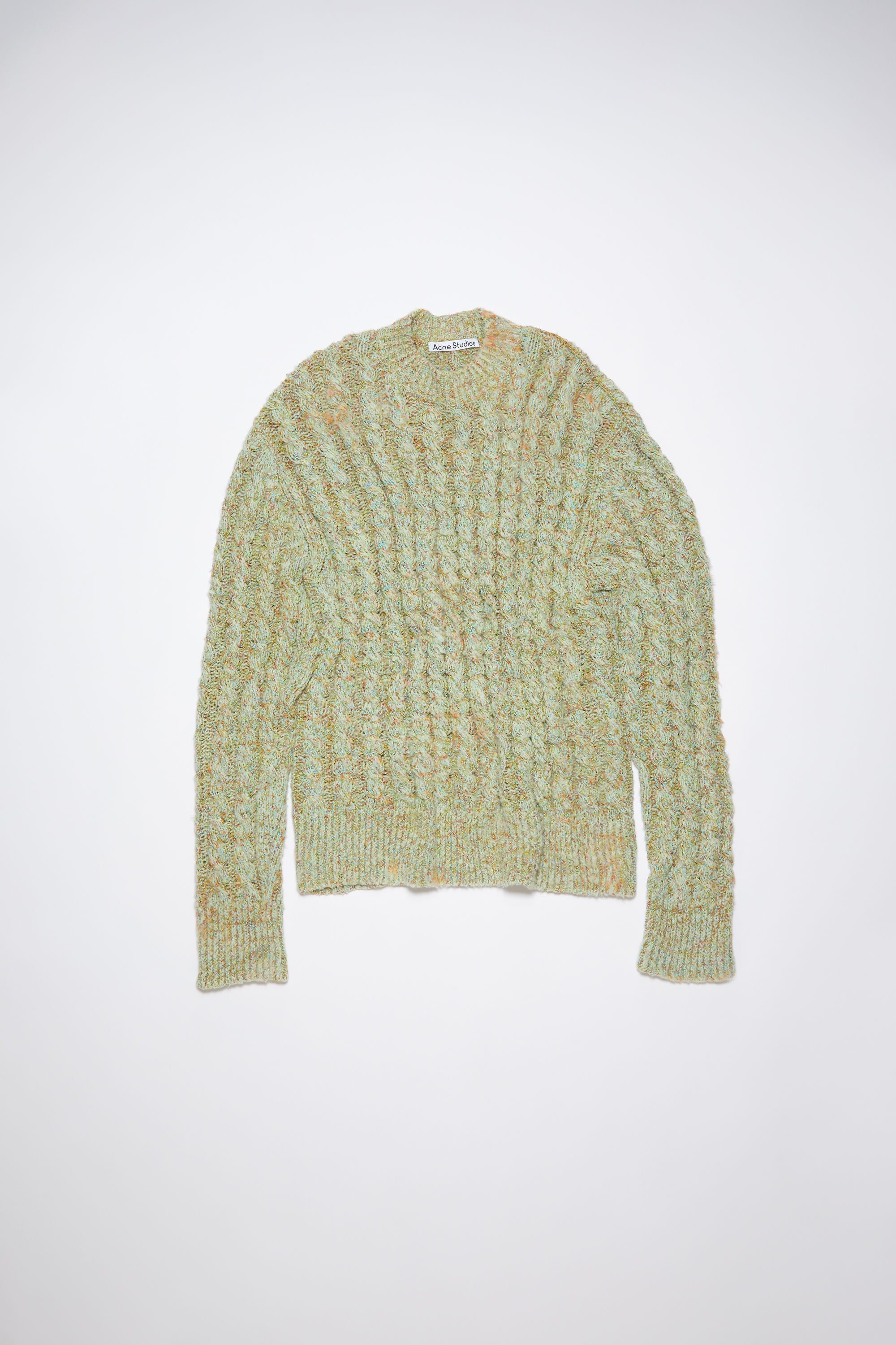 Cable knit jumper - Mint green - 6